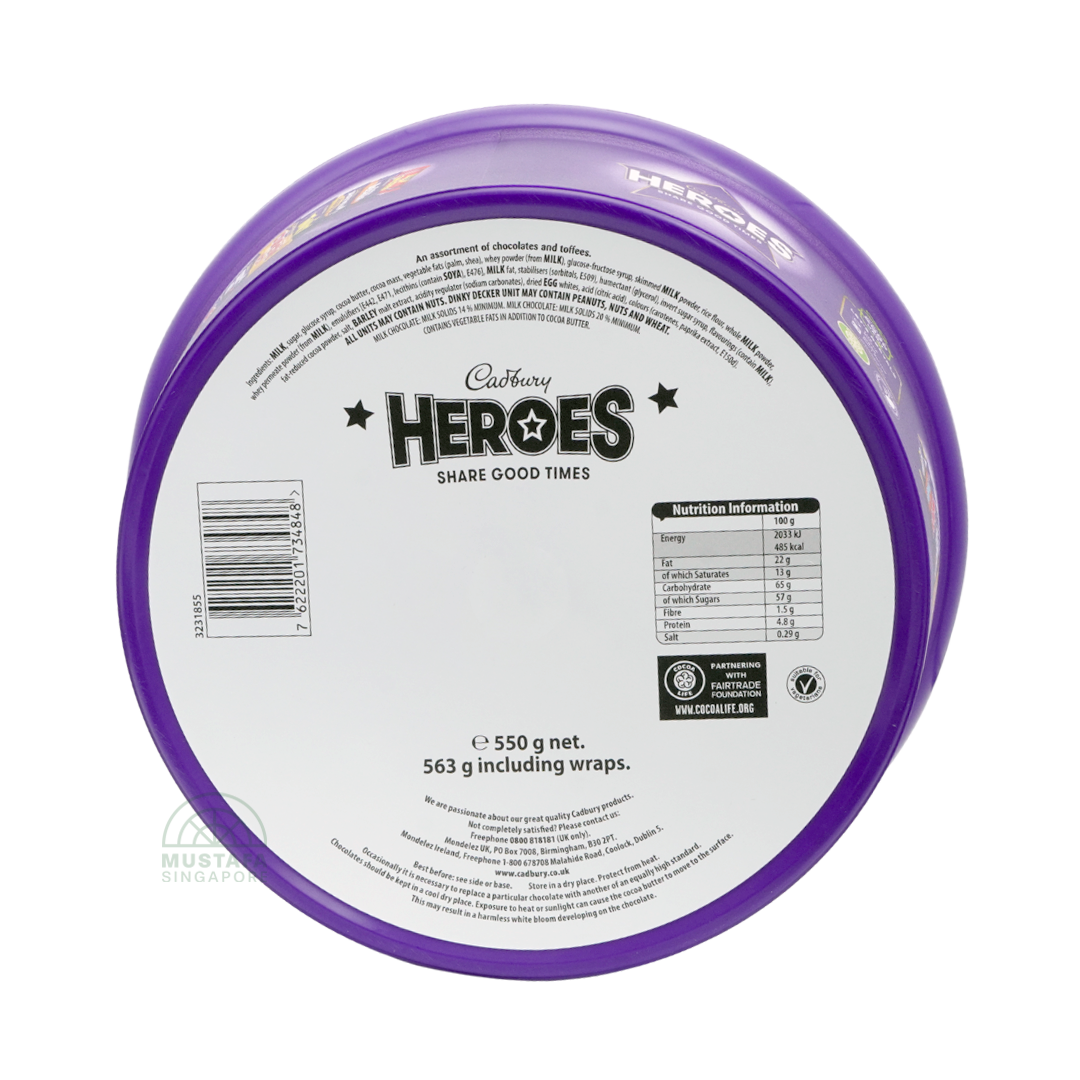 Cadbury Heroes Assorted Chocolates 550g