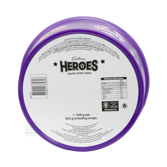 Cadbury Heroes Assorted Chocolates 550g