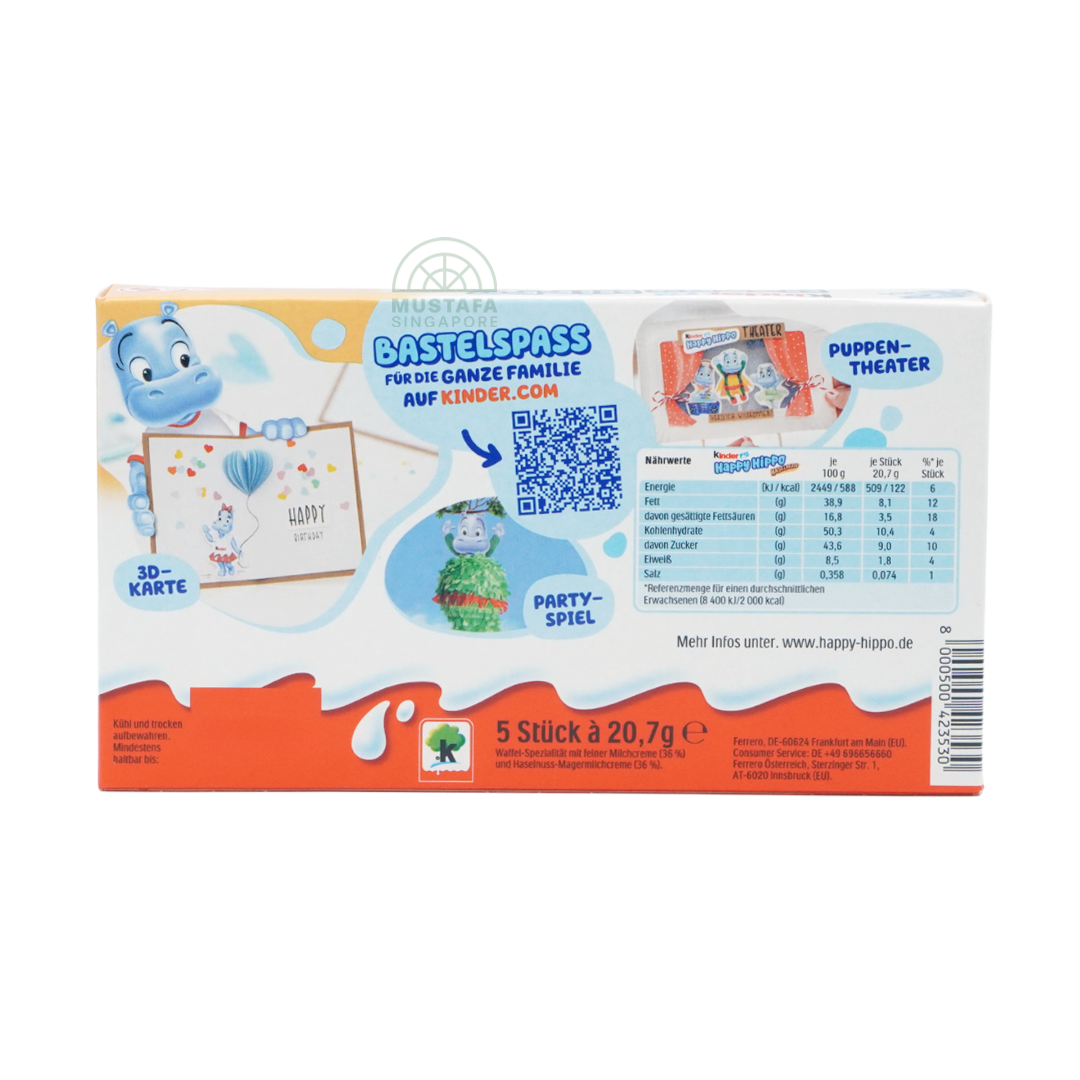 Kinder Haselnuss Happy Hippo 20.7g x 5s