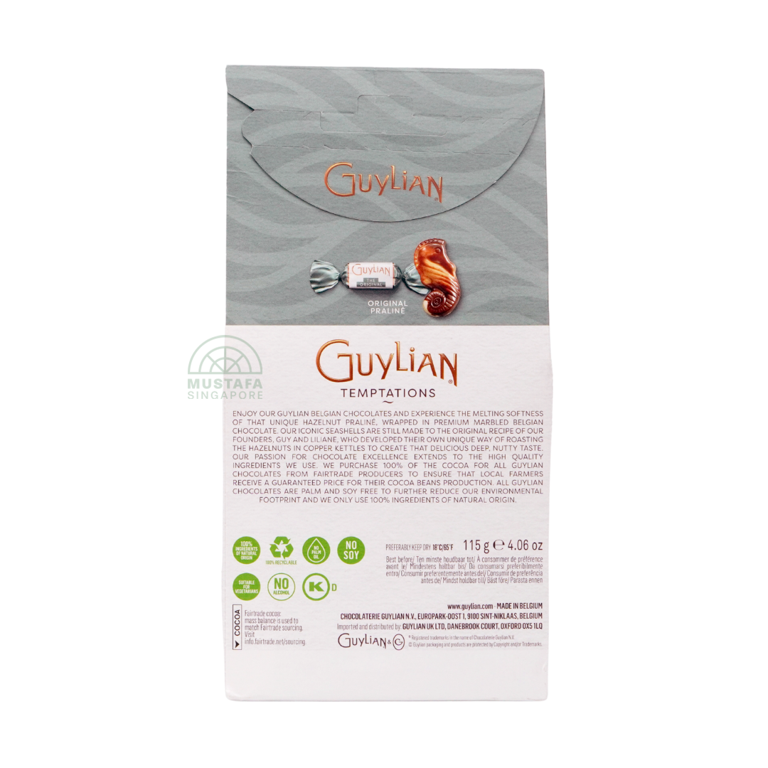 Guylian Temptations The Original Chocolates with Hazelnut Praline Filling 115g