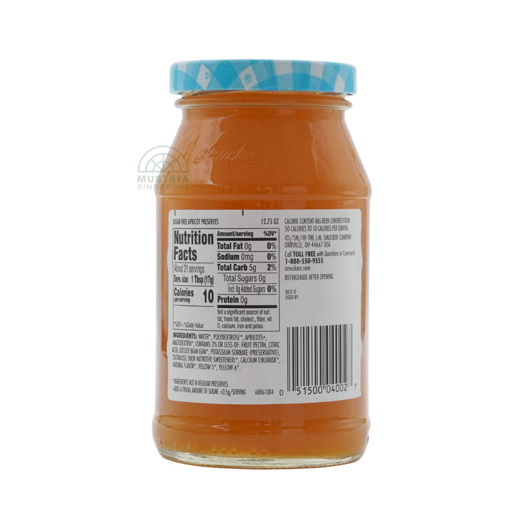 Smucker's Sugar Free Apricot Preserves 361g