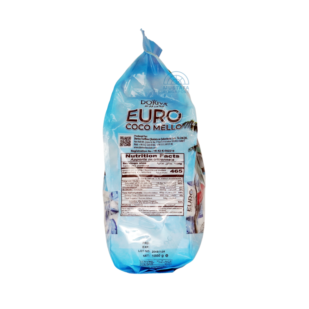 Doriva Euro Coco Mello Coconut Chocolate 1kg