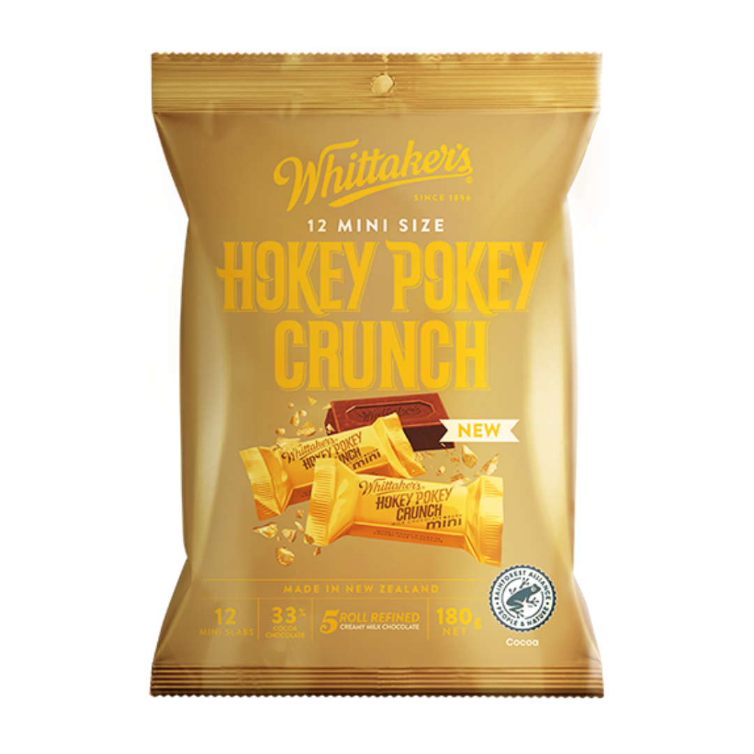 Whittaker's Hokey Pokey Crunch 12 Mini Size 180g
