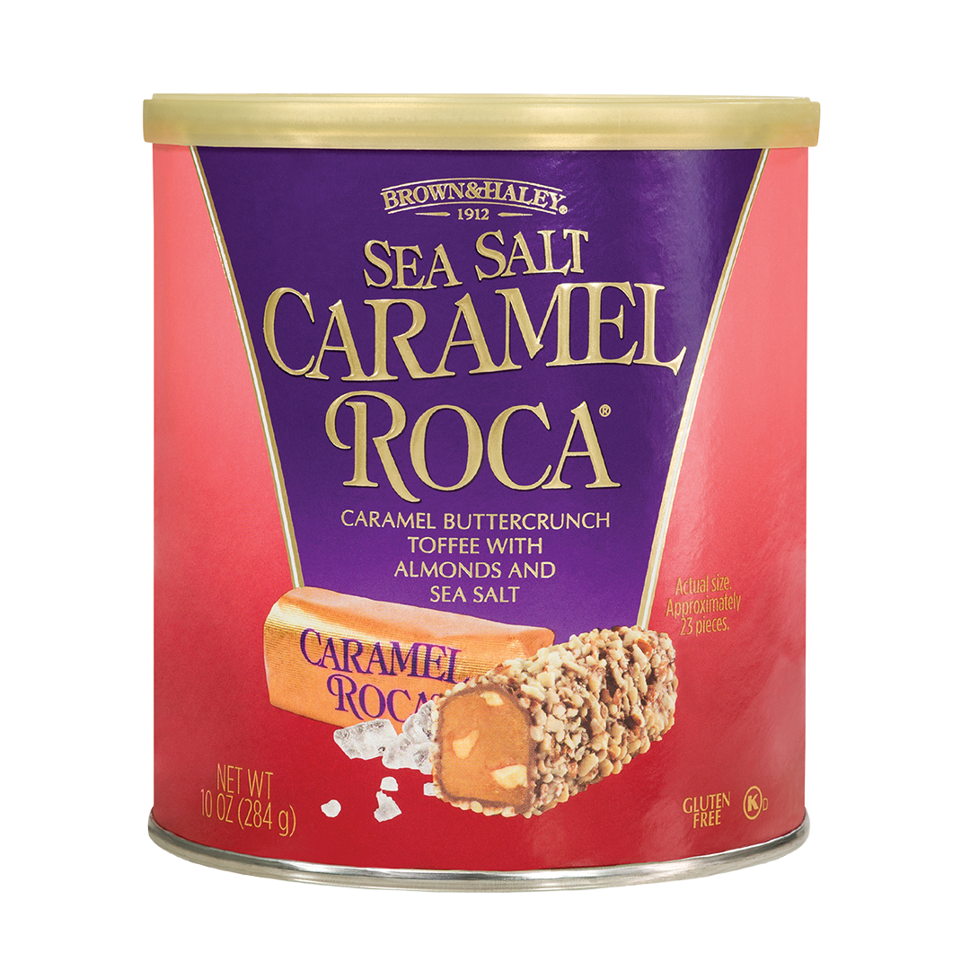 Brown & Haley Sea Salt Caramel Roca Buttercrunch Toffee with Almonds and Sea Salt 284g