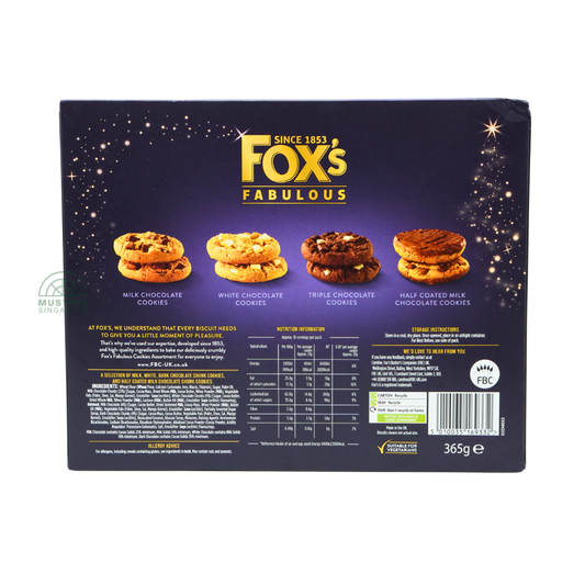 Fox's Fabulous Cookies Assortment 365g Fox's Fabulous Cookies Assortment 365g