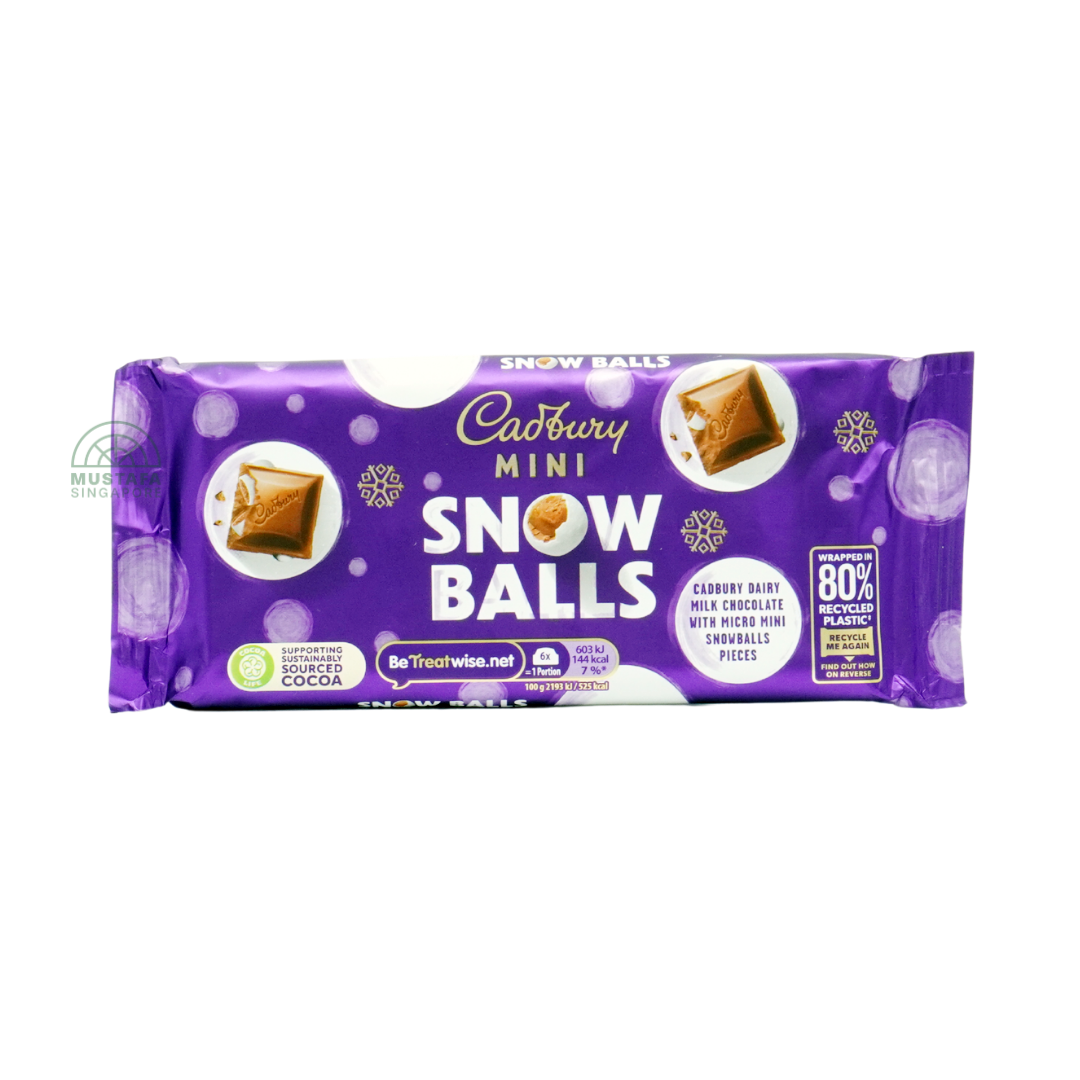 Cadbury Mini Snowballs Chocolate Bar 110g