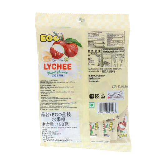 Ego Fruit Candy Lychee 150g Ego Fruit Candy Lychee 150g