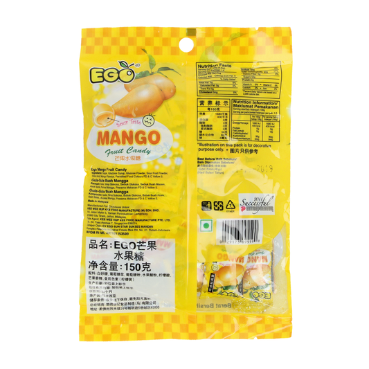 Ego Fruit Candy Mango 150g Ego Fruit Candy Mango 150g