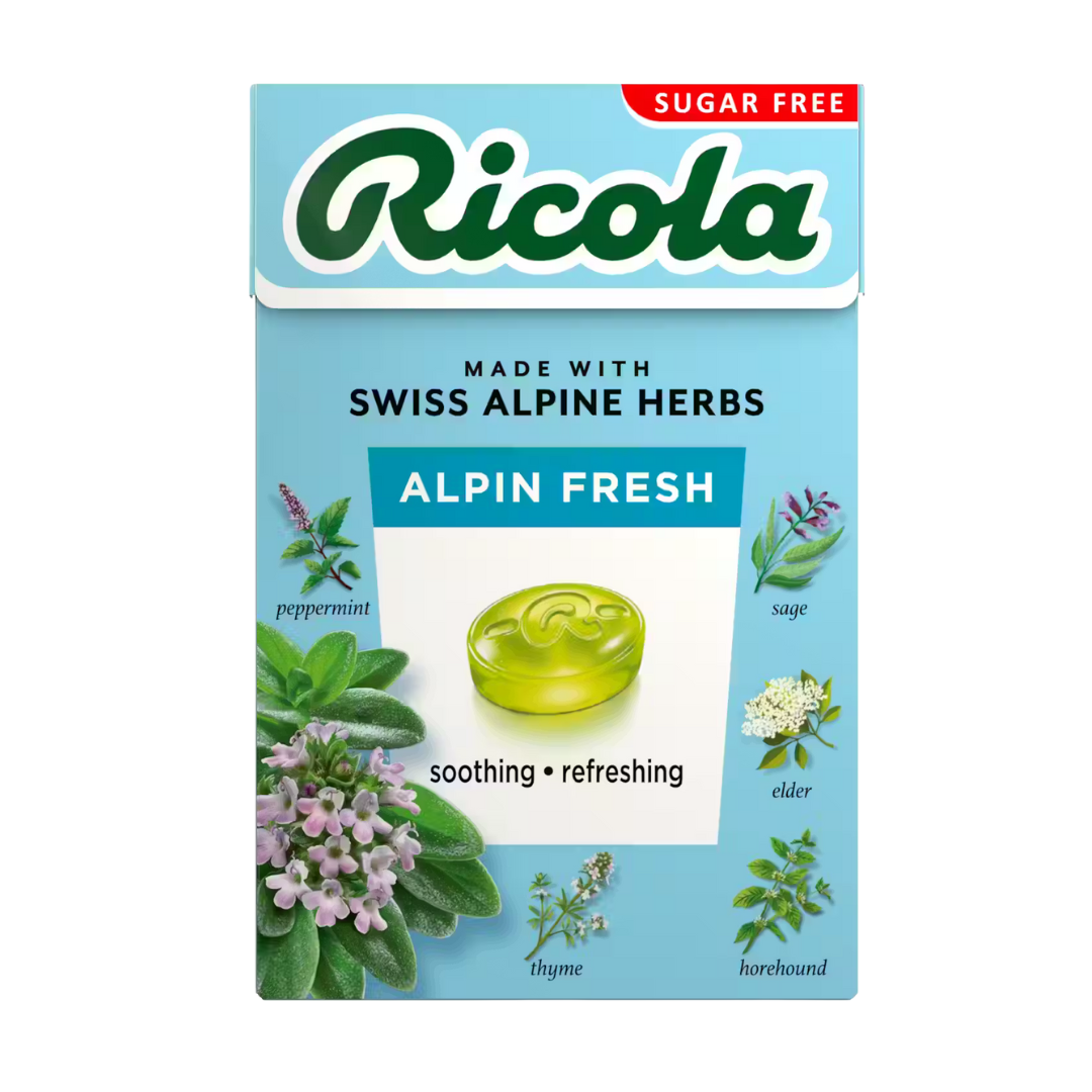 Ricola Swiss Herb Candy Sugar Free Alpin fresh 40g