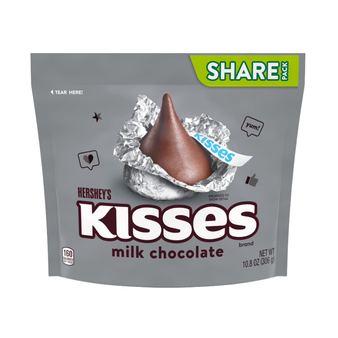 Hersheys Kisses Milk Chocolate Share Pack 306g