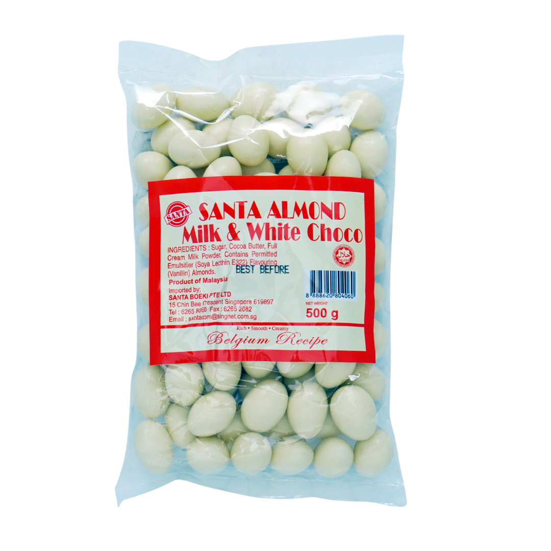 Santa Almond Milk & White Choco 500g