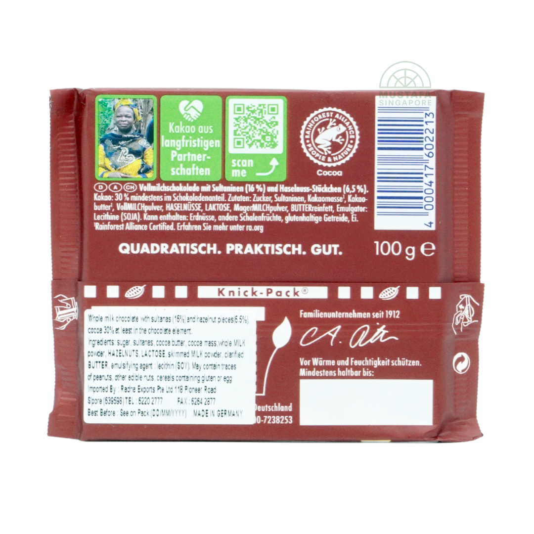 Ritter Sport Trauben Nuss 100g