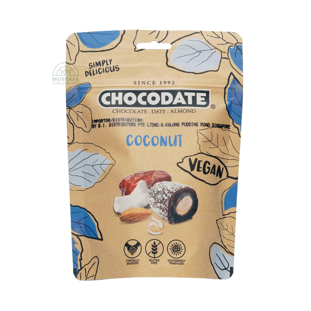 Chocodate Assorted Chocolate Date Almond (Coconut Vegan) 100g