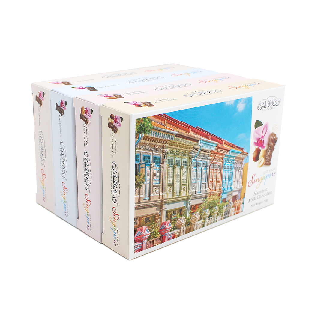 Calbuco Milk Chocoalate Merlion Assorted 4 x 50g