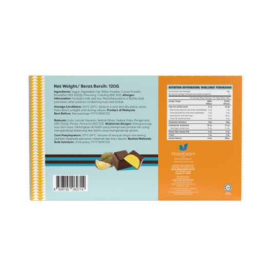 Calbuco Durian Dark Chocolate Pralines 120g