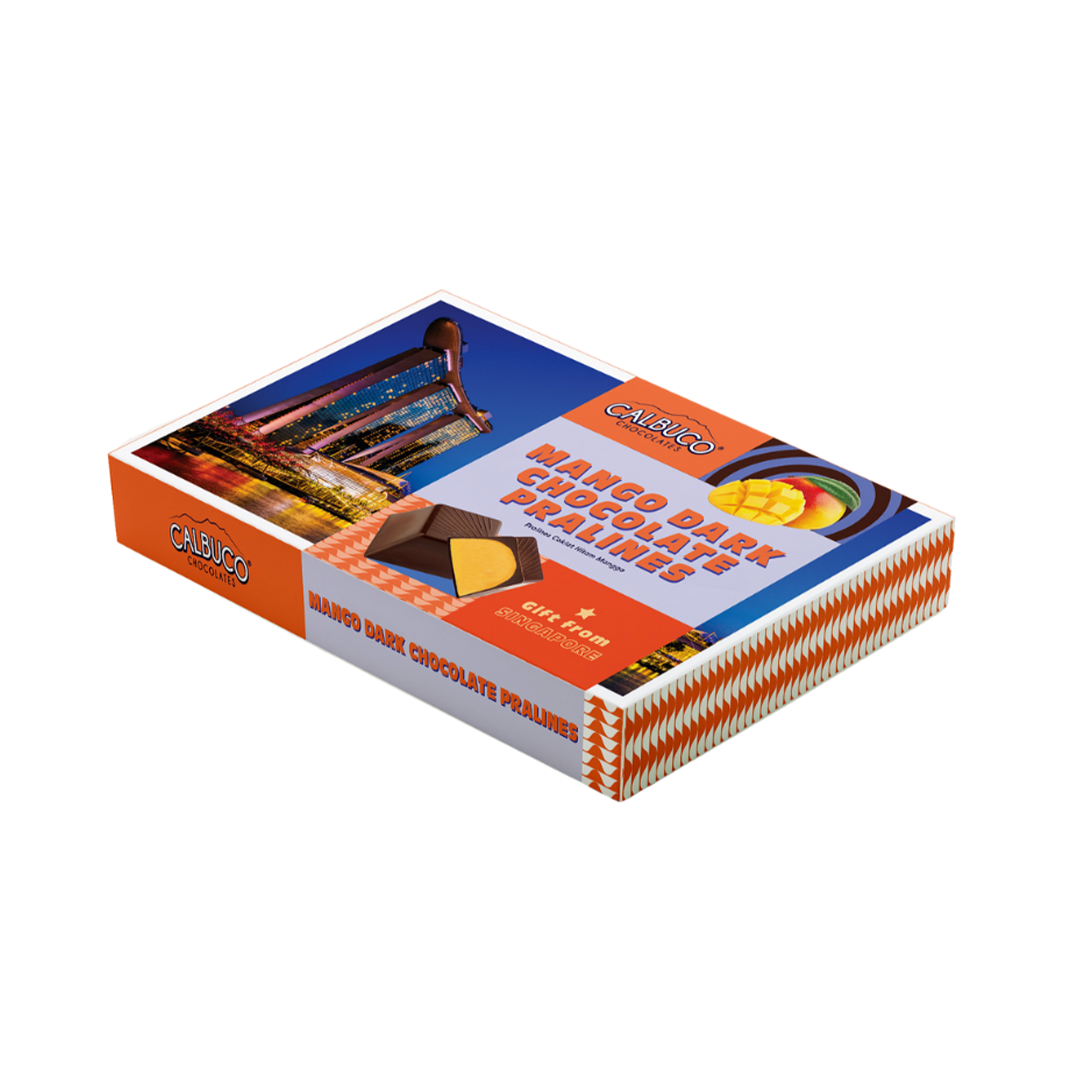 Calbuco Mango Dark Chocolate Pralines 120g