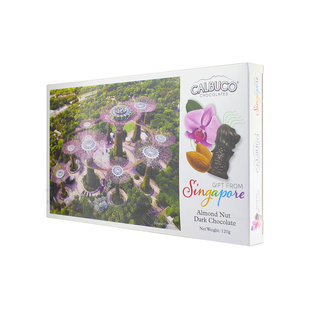 Calbuco Dark Chocolate Almond Nut Merlion 120g