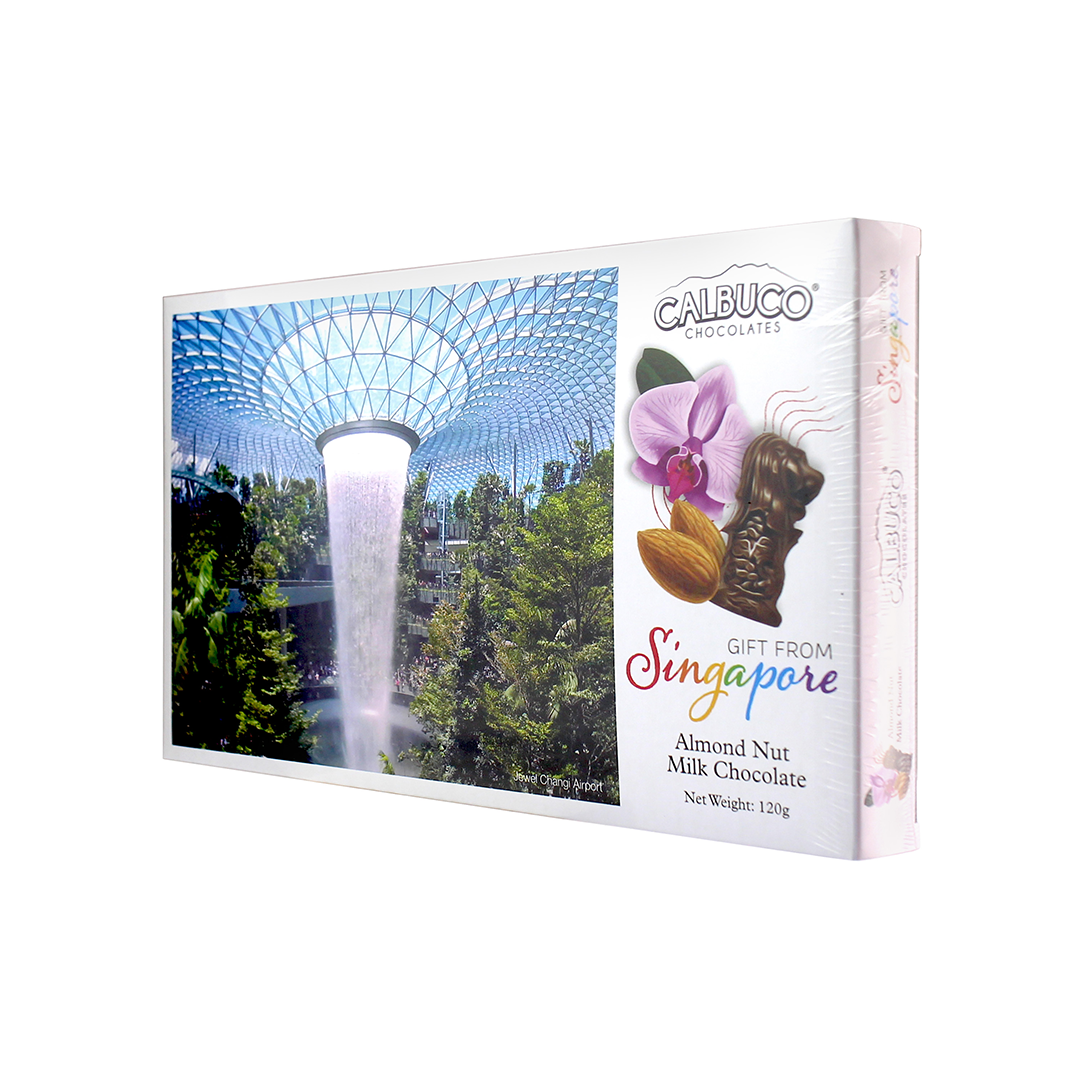 Calbuco Milk Chocolate Almond Nut Merlion 120g