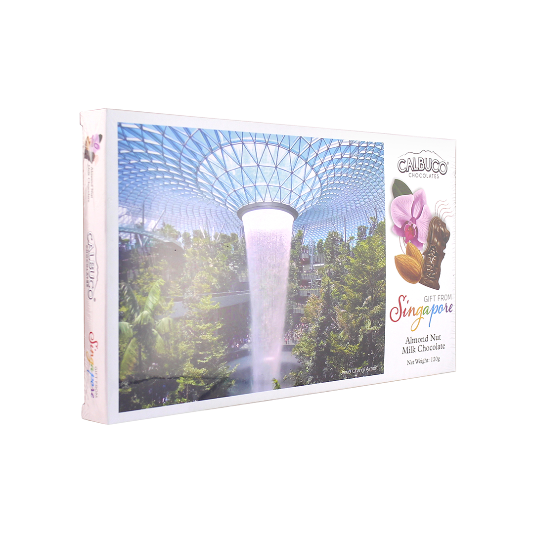 Calbuco Milk Chocolate Almond Nut Merlion 120g