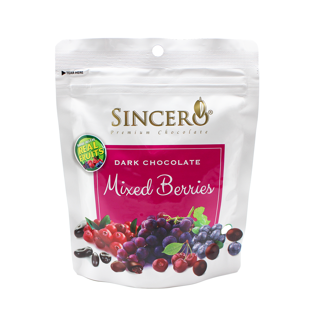 Sincero Premium Chocolate Dark Chocolate Mixed Berries 200g