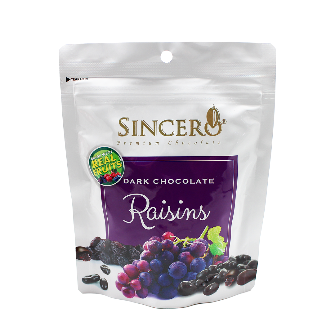 Sincero Premium Chocolate Dark Chocolate Raisins 200g