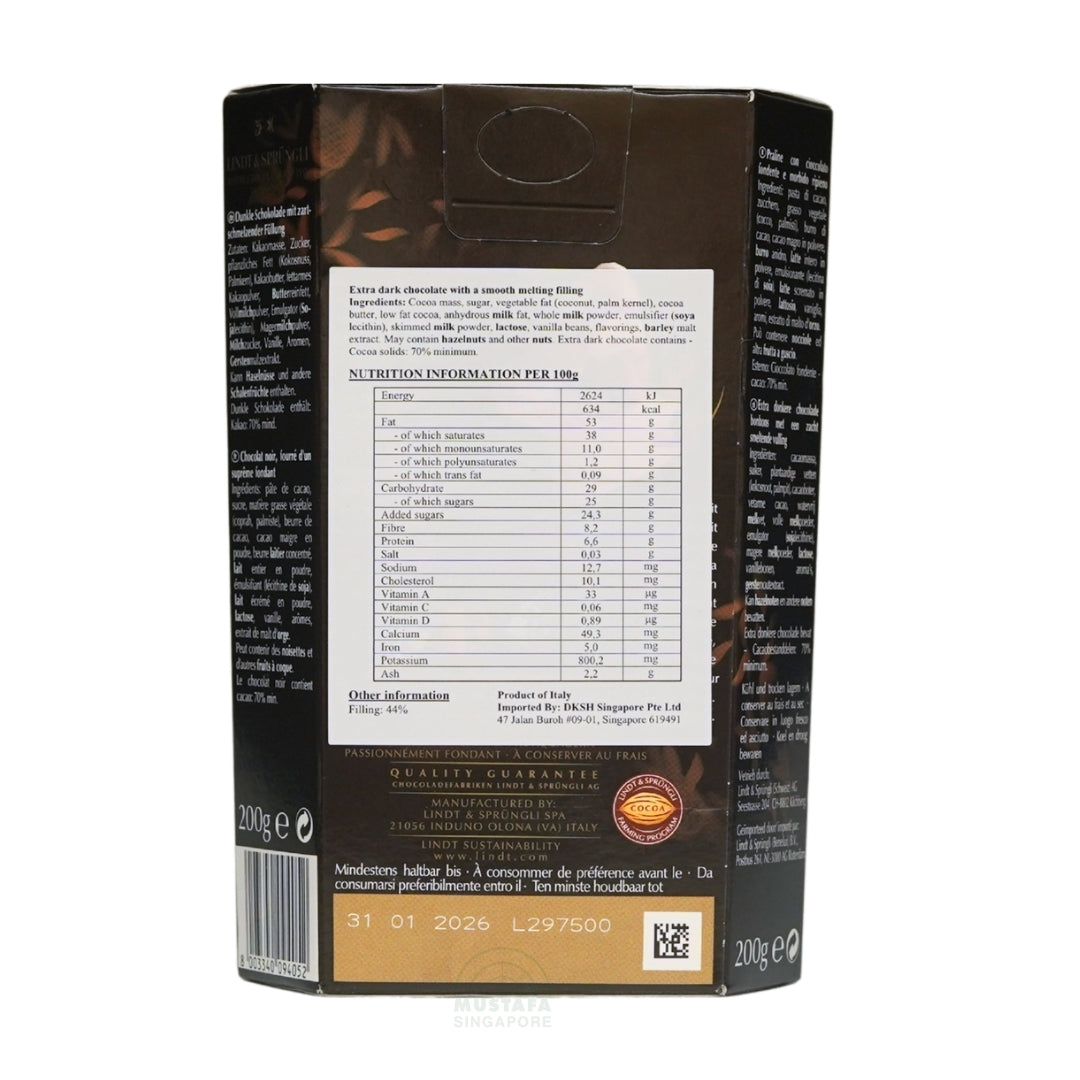 Lindor Chocolate Truffles (70% Cacao) 200g