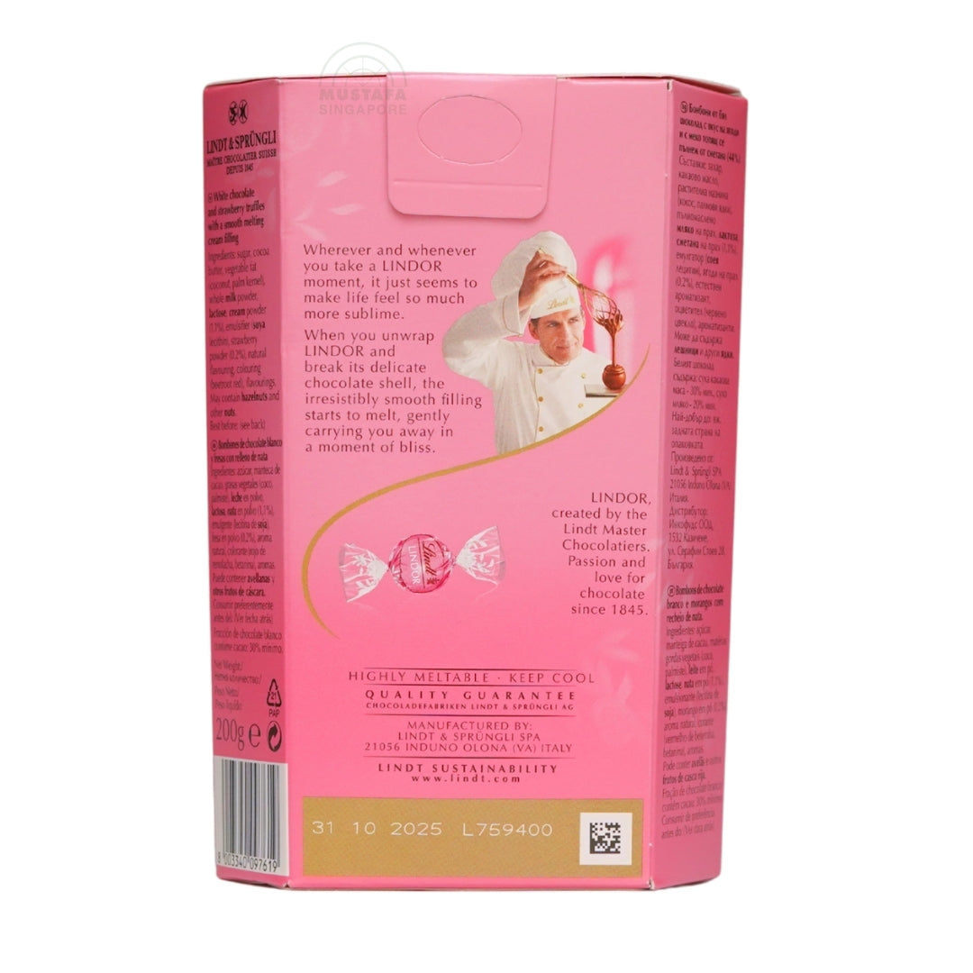 Lindor Chocolate Truffles (Strawberries & Cream) 200g