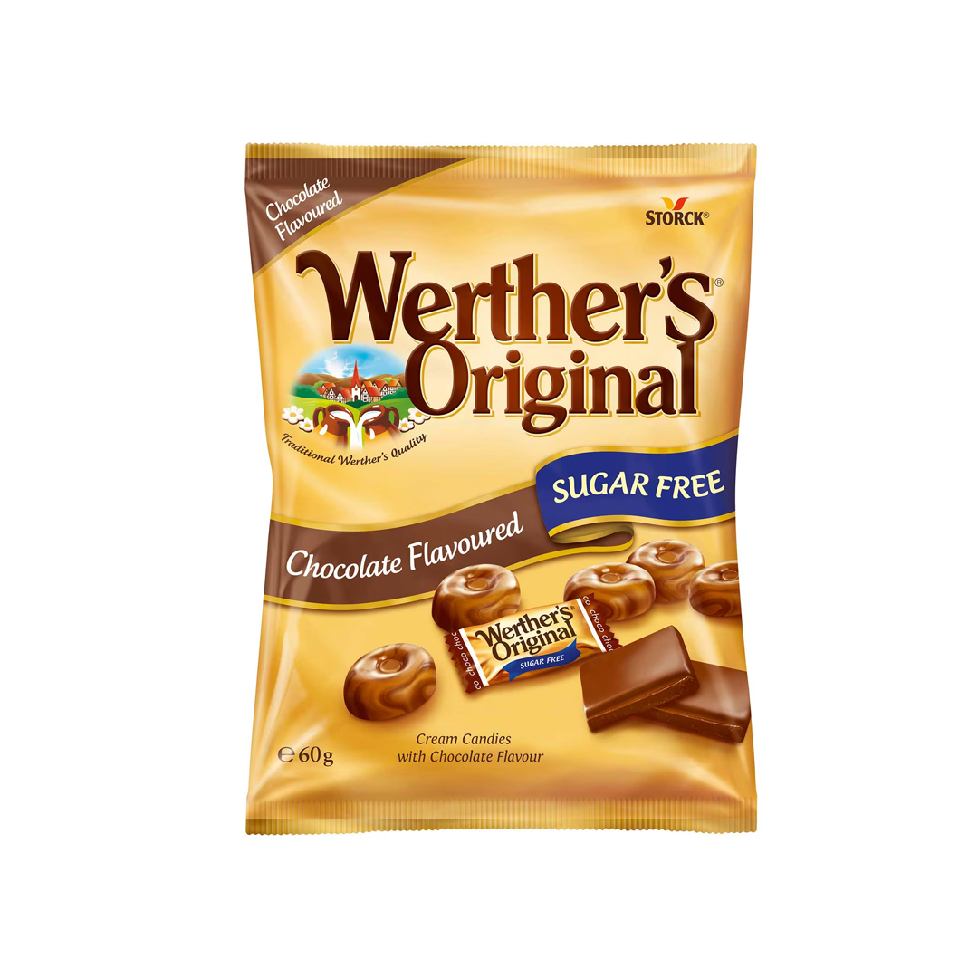 Storck Werther's Original Sugar Free Chocolate Flavoured Candy 60g