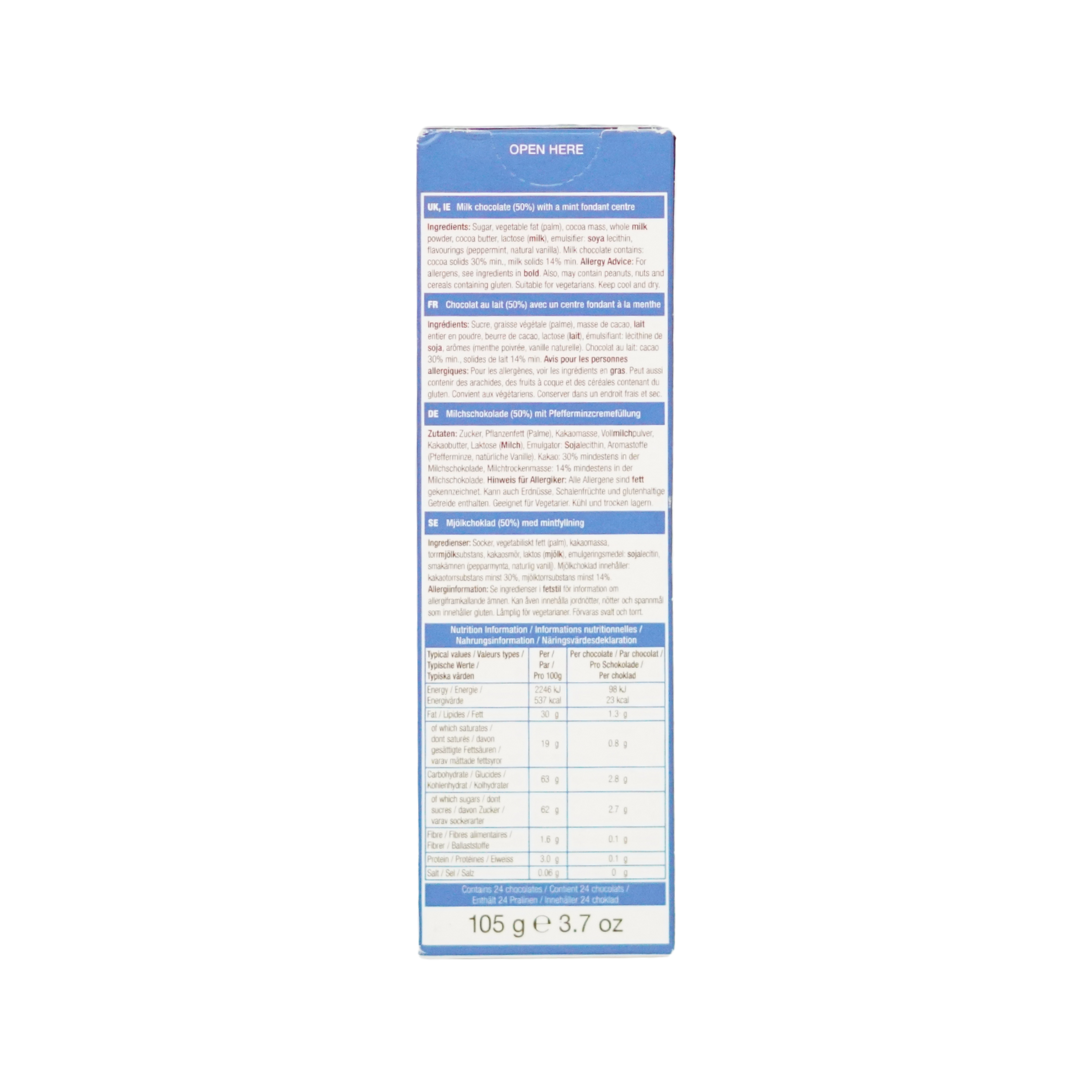Elizabeth Shaw Milk Chocolate Mint Flutes 105g