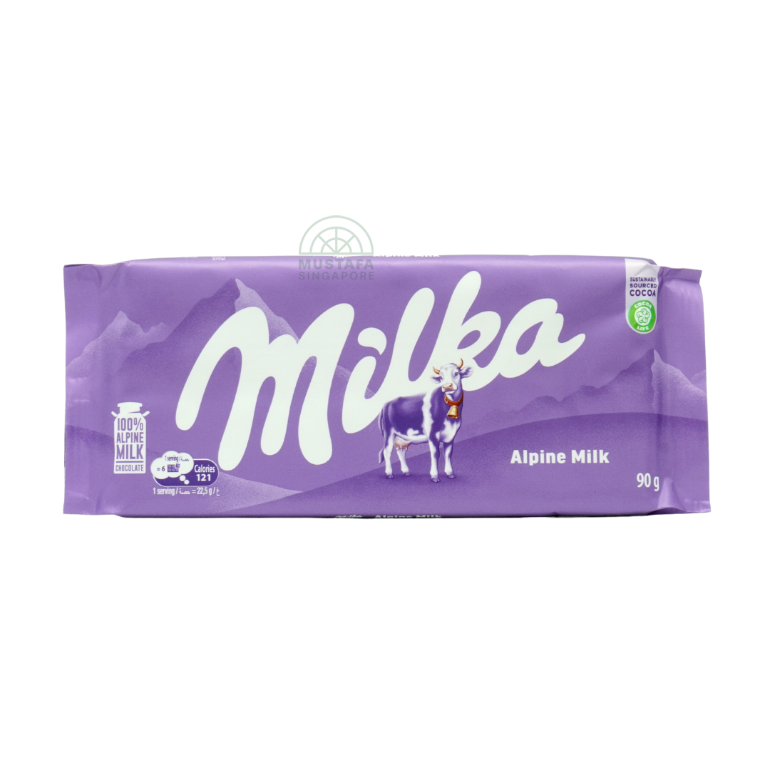 Milka Alpine Milk Chocolate Bar 90g