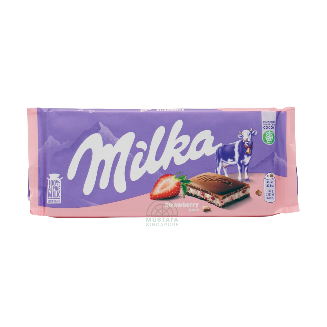 Milka Strawberry Çilekli Chocolate Bar 100g