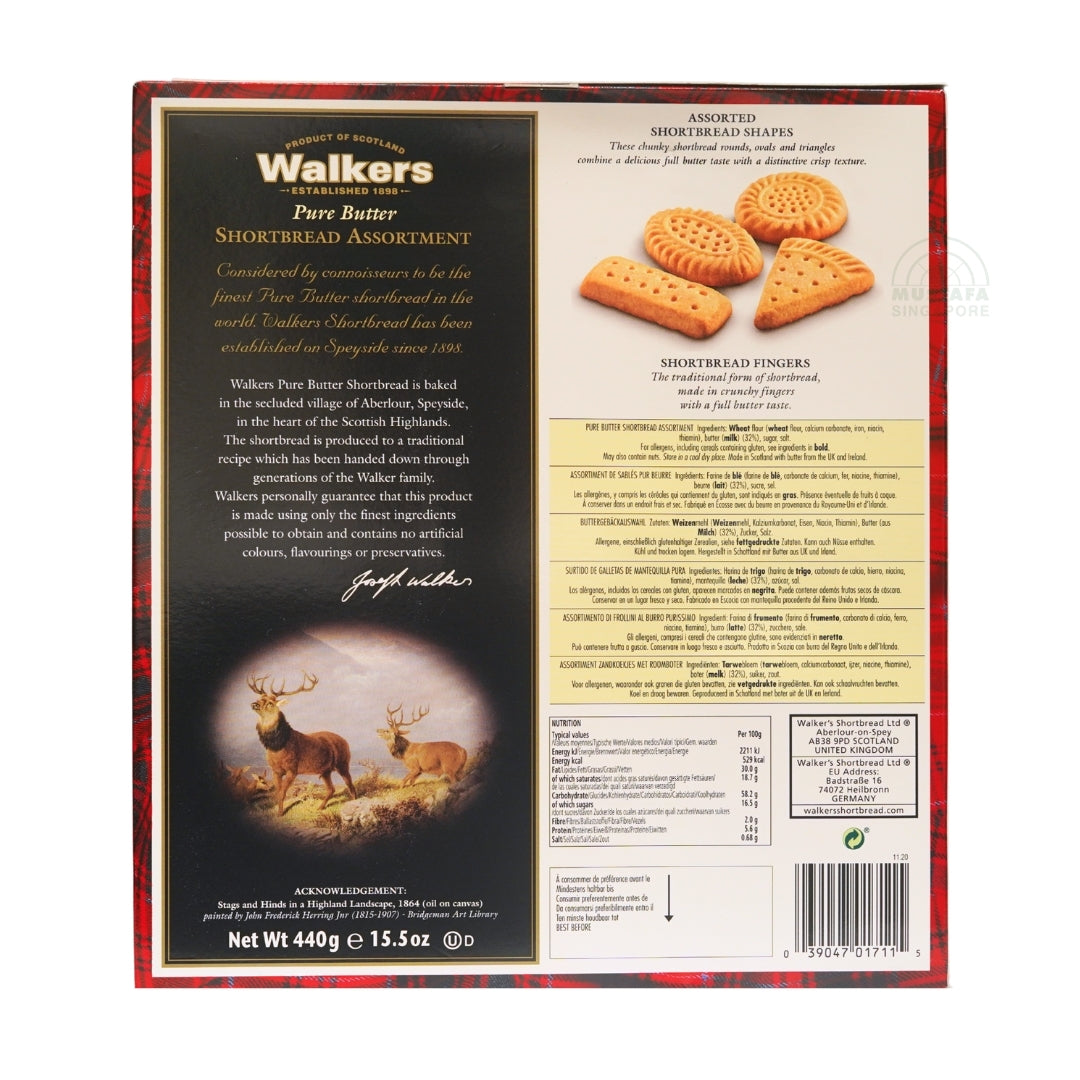 Walker's Pure Butter Shortbread Assortment 440g