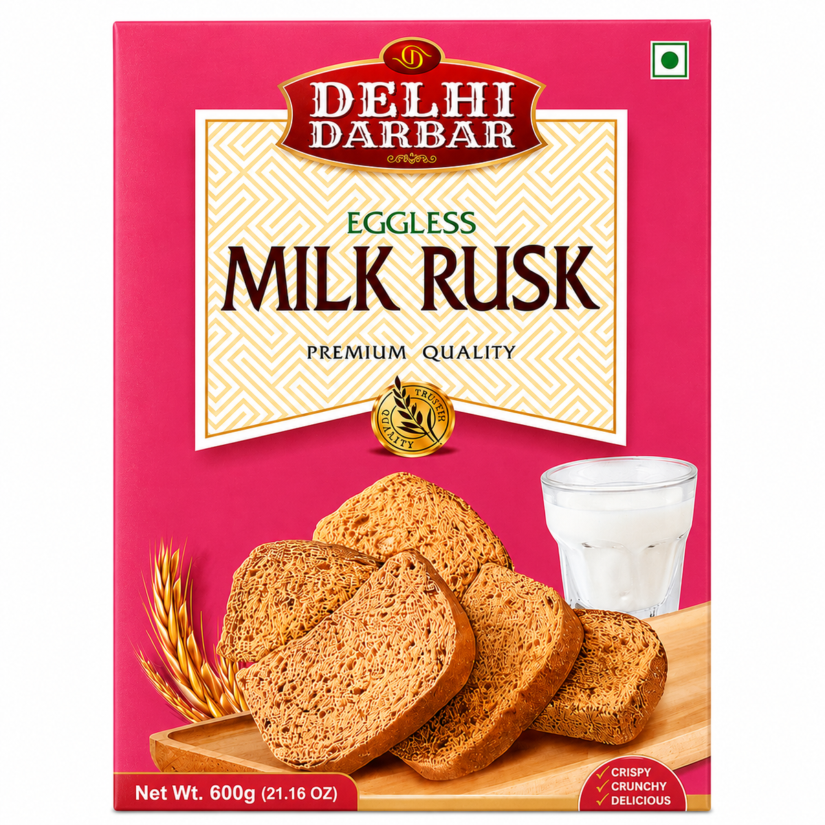 Delhi Darbar Eggless Milk Rusk 600g