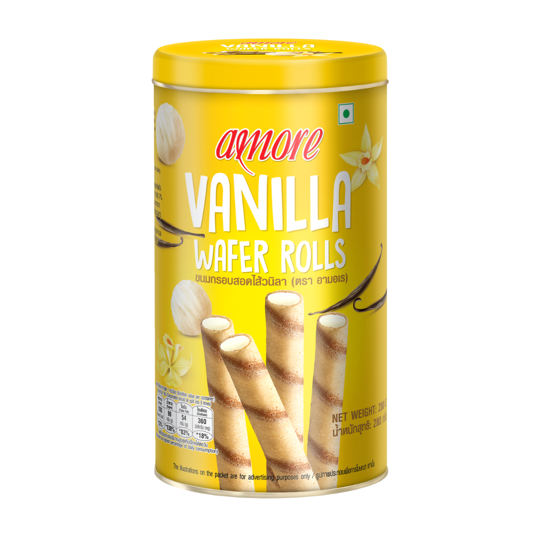 Tong Garden Amore Vanilla Wafer Roll Can 280g