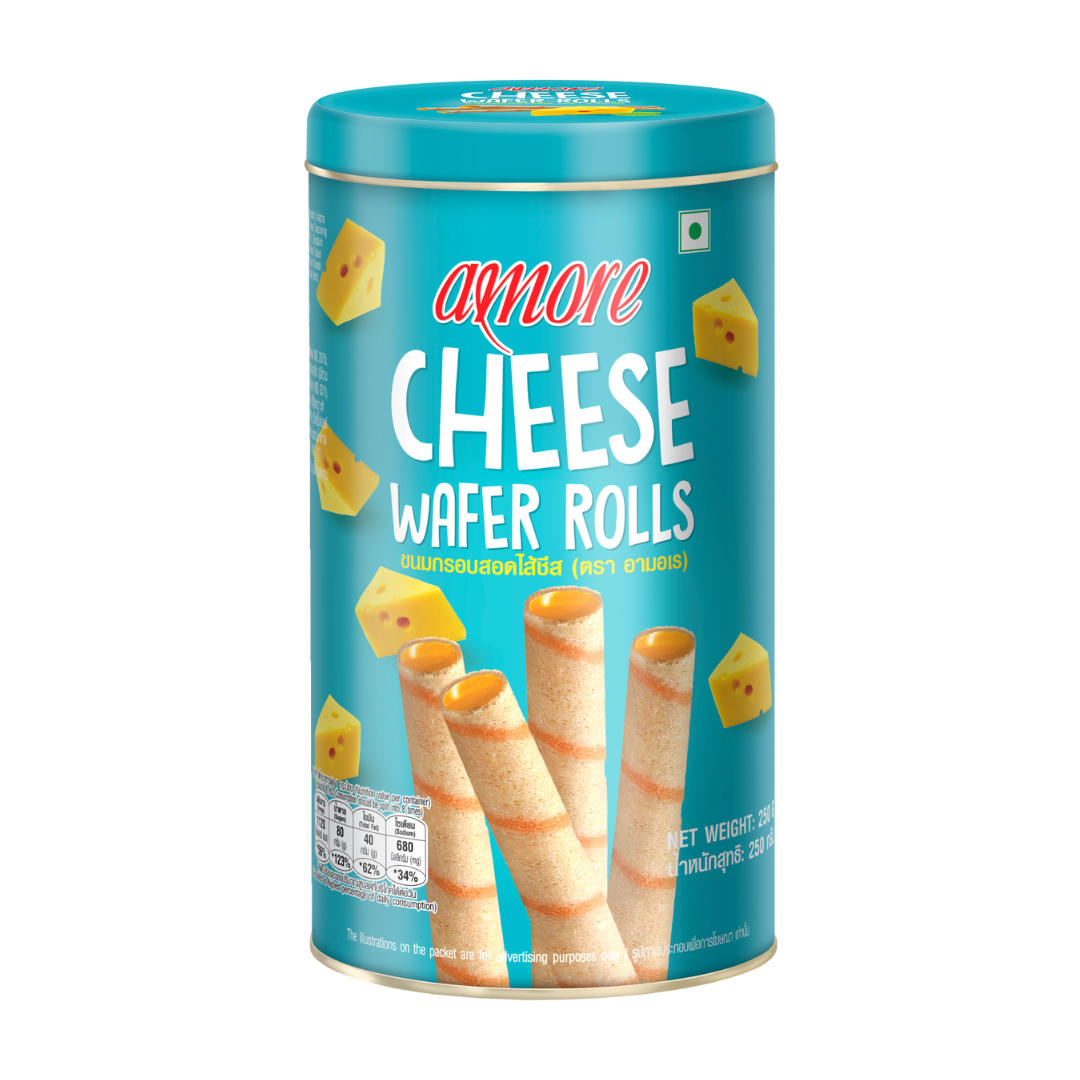 Tong Garden Amore Cheese Wafer Roll Can 250g