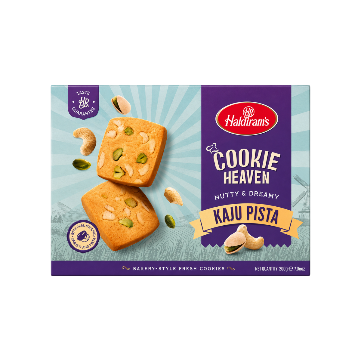 Haldiram's Cookie Heaven Nutty & Dreamy Kaju Pista 200g