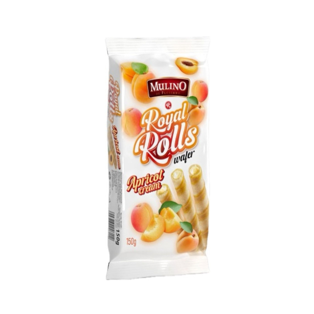 Mulino Di Floriano Royal Rolls Wafer Apricot Cream 150g