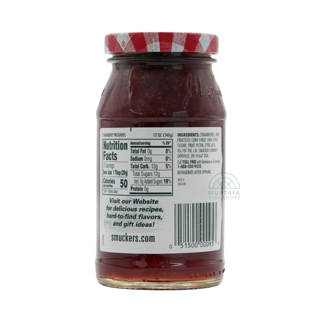 Smucker's Strawberry Preserves Jam 340g