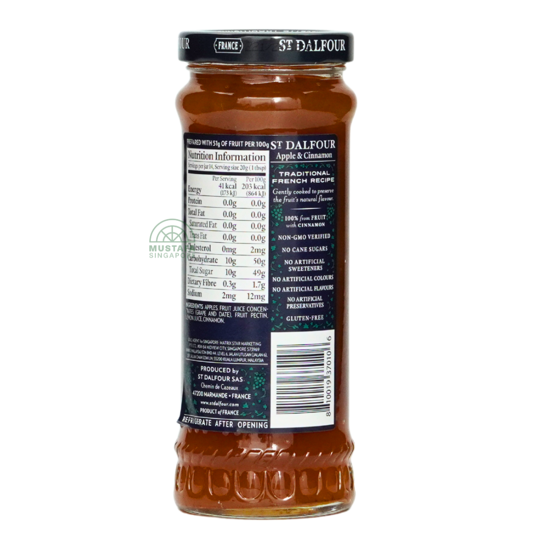 St Dalfour Apple & Cinnamon Fruit Spread 284g
