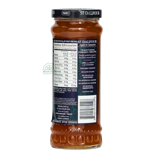St Dalfour Apple & Cinnamon Fruit Spread 284g