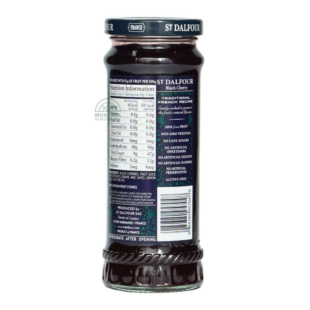 St Dalfour Black Cherry Fruit Spread 284g