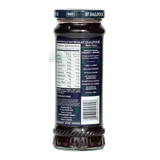 St Dalfour Black Cherry Fruit Spread 284g