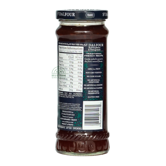 St Dalfour Raspberry & Pomegranate Fruit Spread 284g