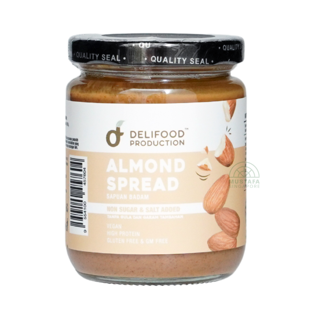 Delifood Almond Spread Non Sugar & Salt Added 220g