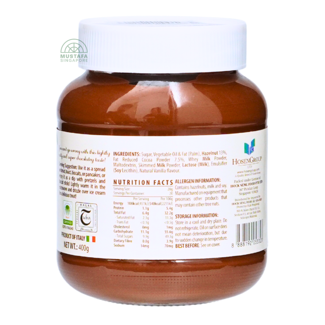 Sincero Hazelnut Spread with Cocoa 400g