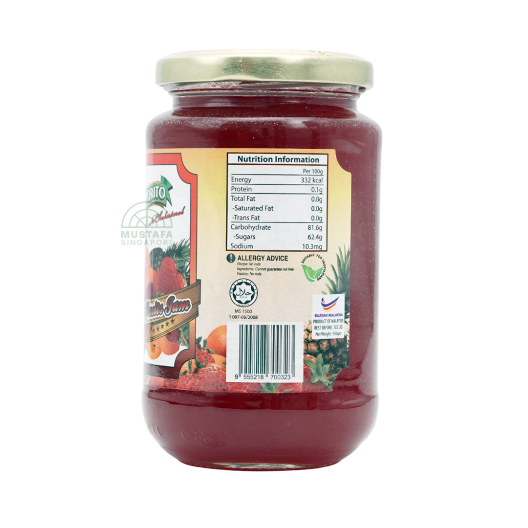 Saporito Mixed Fruit Jam 450g