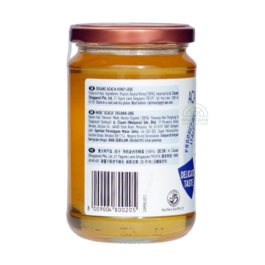 Alce Nero Organic Acacia Honey 400g