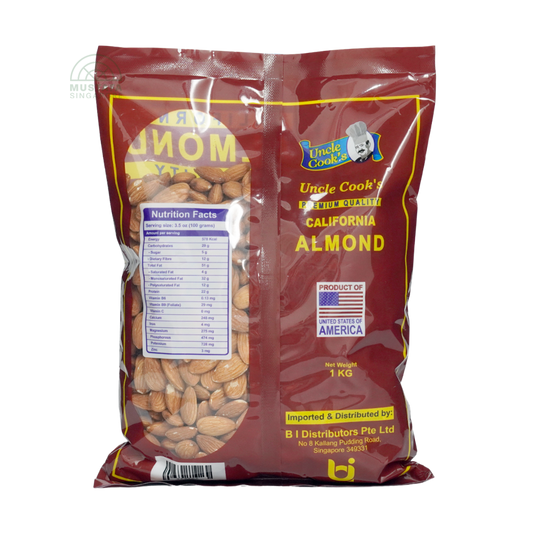 Uncle Cook's Raw Almond 1kg