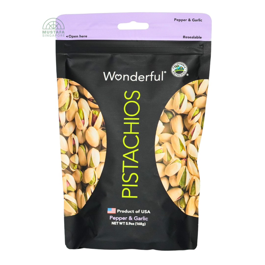 Wonderful Pepper & Garlic Pistachios 168g