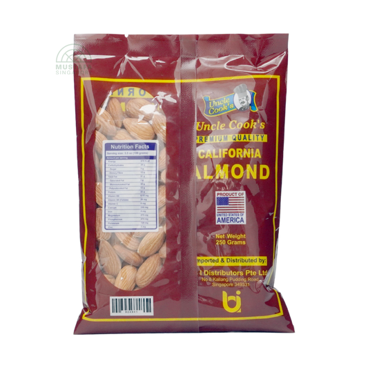 Uncle Cook's Raw Almond 250g